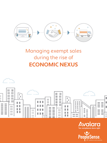 Managing Sales Tax Exemptions During the Rise of Economic Nexus White Paper