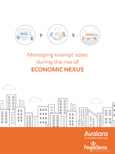 Cover Image for Managing Sales Tax Exemptions During the Rise of Economic Nexus White Paper