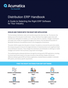 Acumatica Cloud ERP Distribution Handbook
