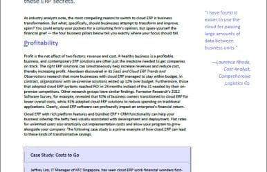 The 4 P’s of Effective Transformation: Revolutionize Your Business for Less (White Paper)