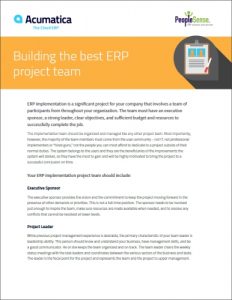 Building the Best ERP Project Team White Paper