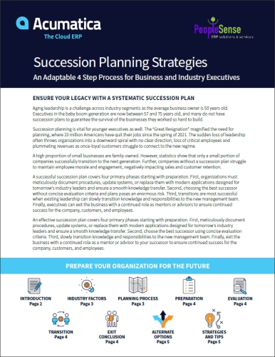 Succession Planning Strategies Solution Brief