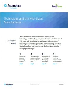 Technology and the Mid-Sized Manufacturer