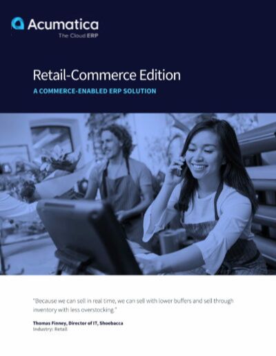 PeopleSense - Retail-Commerce Handbook Acumatica Cloud ERP Retail-Commerce Brochure